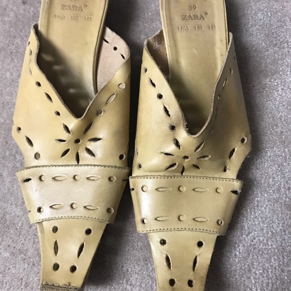 Leather cutout mules - Picture 1 of 3